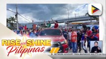 Tambalan nina dating senador Bongbong Marcos at Mayor Sara Duterte, nagsagawa ng caravan sa Tagum City