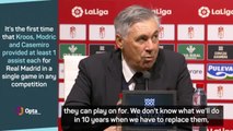 Ancelotti unsure how Real will replace telepathic Modric, Kroos and Casemiro