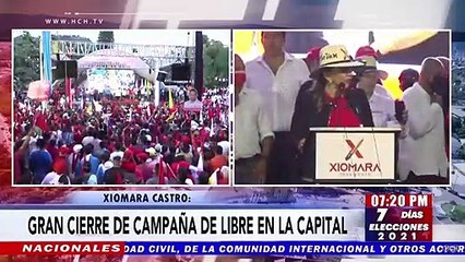 Libre realiza cierre de campaña con masiva asistencia en el centro de la capital