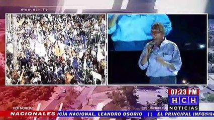 Partido Nacional realiza cierre de campaña con masiva asistencia en la capital