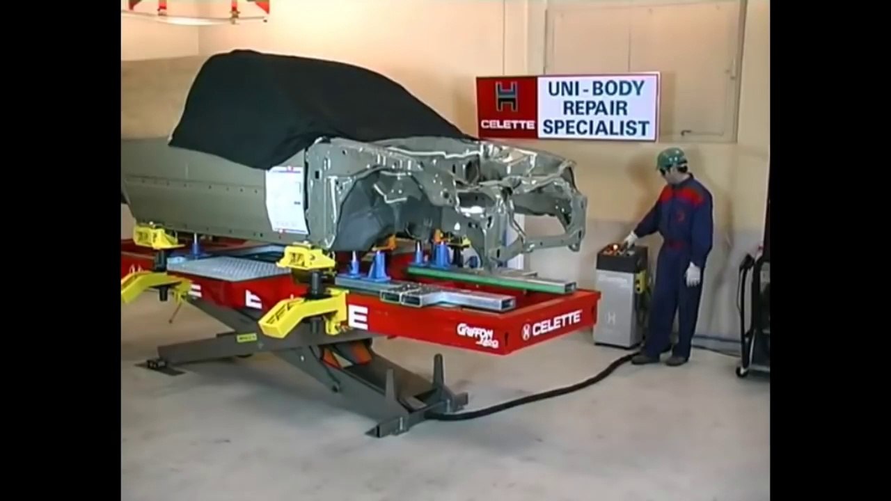 History of Collision Repair - Full repair process on Celette frame machine with Dedicated Jigs