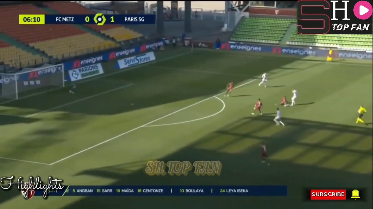 Paris SG 3  1 METZ FC  Highlights all Goals 2021