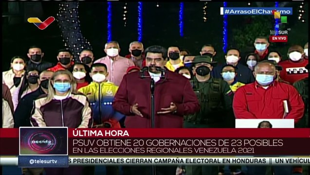 Presidente Nicolás Maduro felicita al pueblo venezolano por los resultados obtenidos