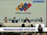 CNE emite Primer Boletín Oficial de las Megaelecciones 2021 con el 90,21% de actas escrutadas