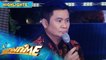 Ogie sits on the corner of the stage | It's Showtime