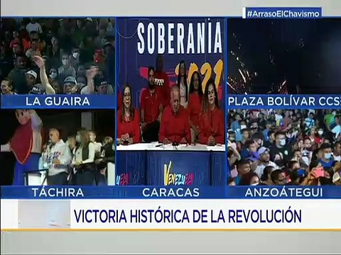 Comando de Campaña Aristóbulo Istúriz celebra los resultados de las Megaelecciones 2021