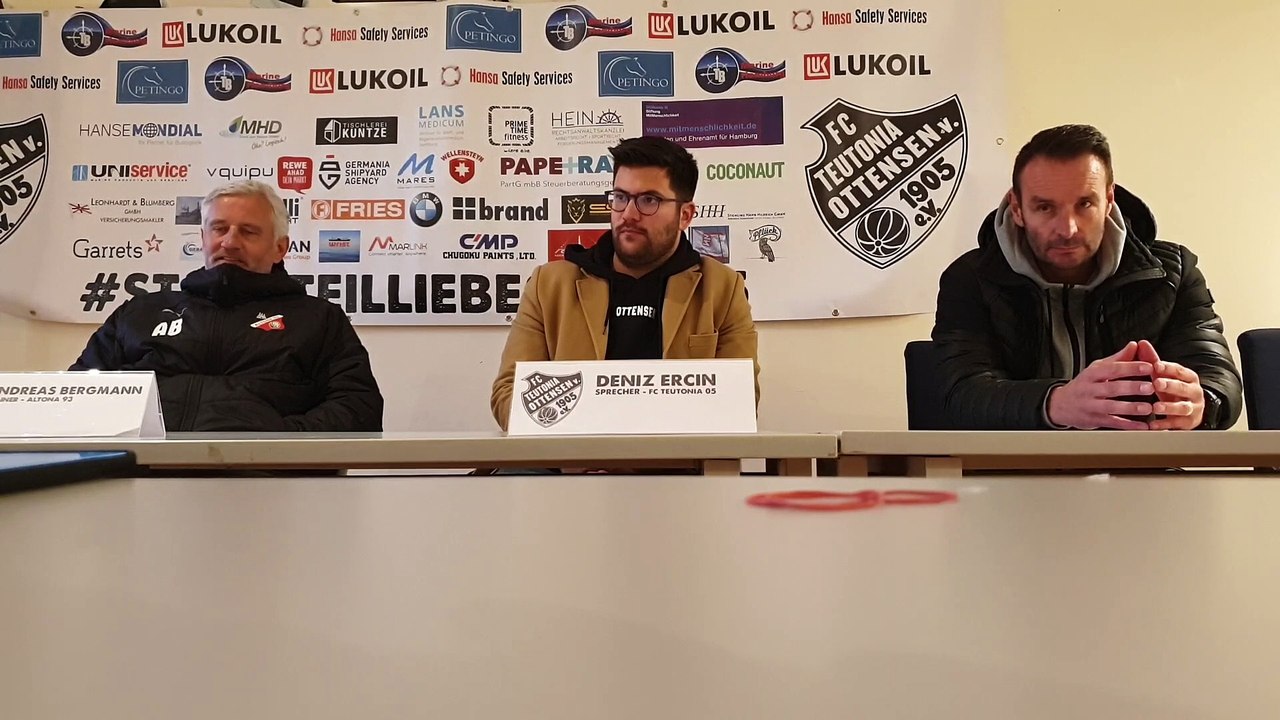 Teutonia 05 schießt Altona 93 im Lokalderby ab - die PK mit beiden Trainern im Video!