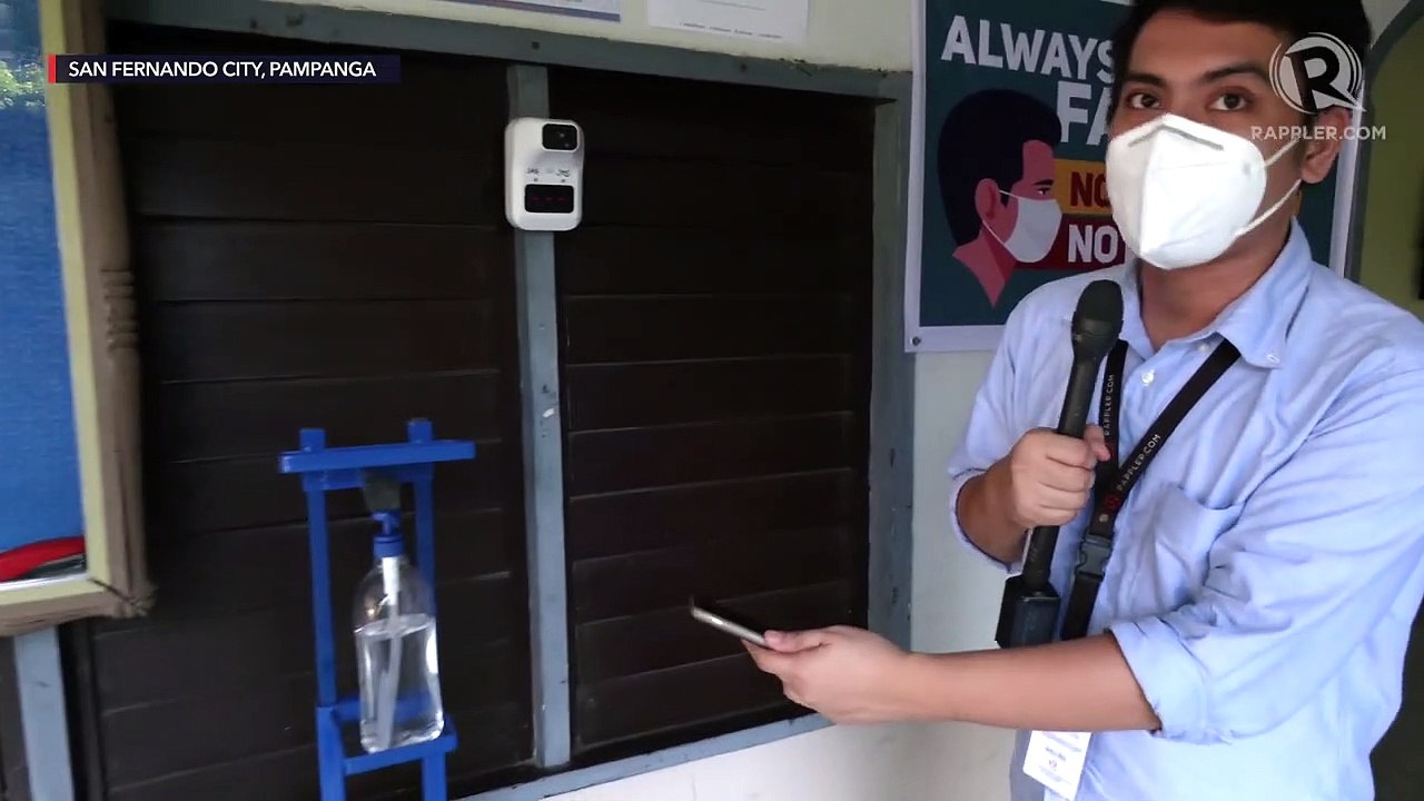 Tour at a private school for pilot run of face-to-face classes in the Philippines
