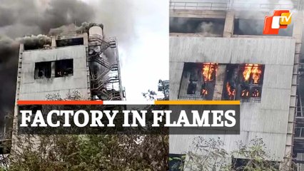 Huge Fire After Explosion In Andhra Cement Factory