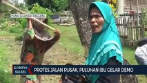 Protes Jalan Rusak, Puluhan Ibu Gelar Demo