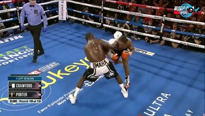 El salvaje KO de Crawford que retira a su rival del boxeo