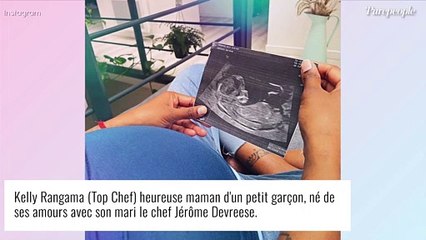 Kelly Rangama (Top Chef) maman : 1res photos à 3 avec bébé et son mari, lui aussi célèbre chef !