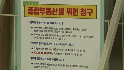 "종부세 위헌 청구" vs "투기 억제 기대" / YTN