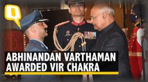 Watch | IAF Group Captain Abhinandan Varthaman, Who Downed Pak Jet, Receives Vir Chakra