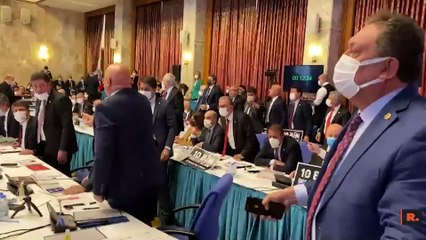 Soylu 'gevrek gevrek gülmeyin' dedi komisyon ayağa kalktı