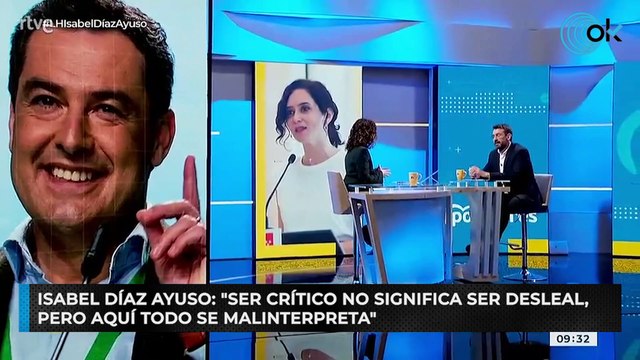 Isabel Díaz Ayuso: Ser crítico no significa ser desleal, pero aquí todo se malinterpreta