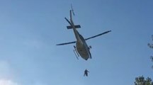 Montoggio (GE) - Si ustiona mentre accende stufa, soccorso con elicottero (22.11.21)