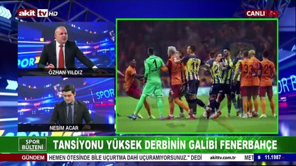 Tansiyonu yüksek derbinin galibi Fenerbahçe
