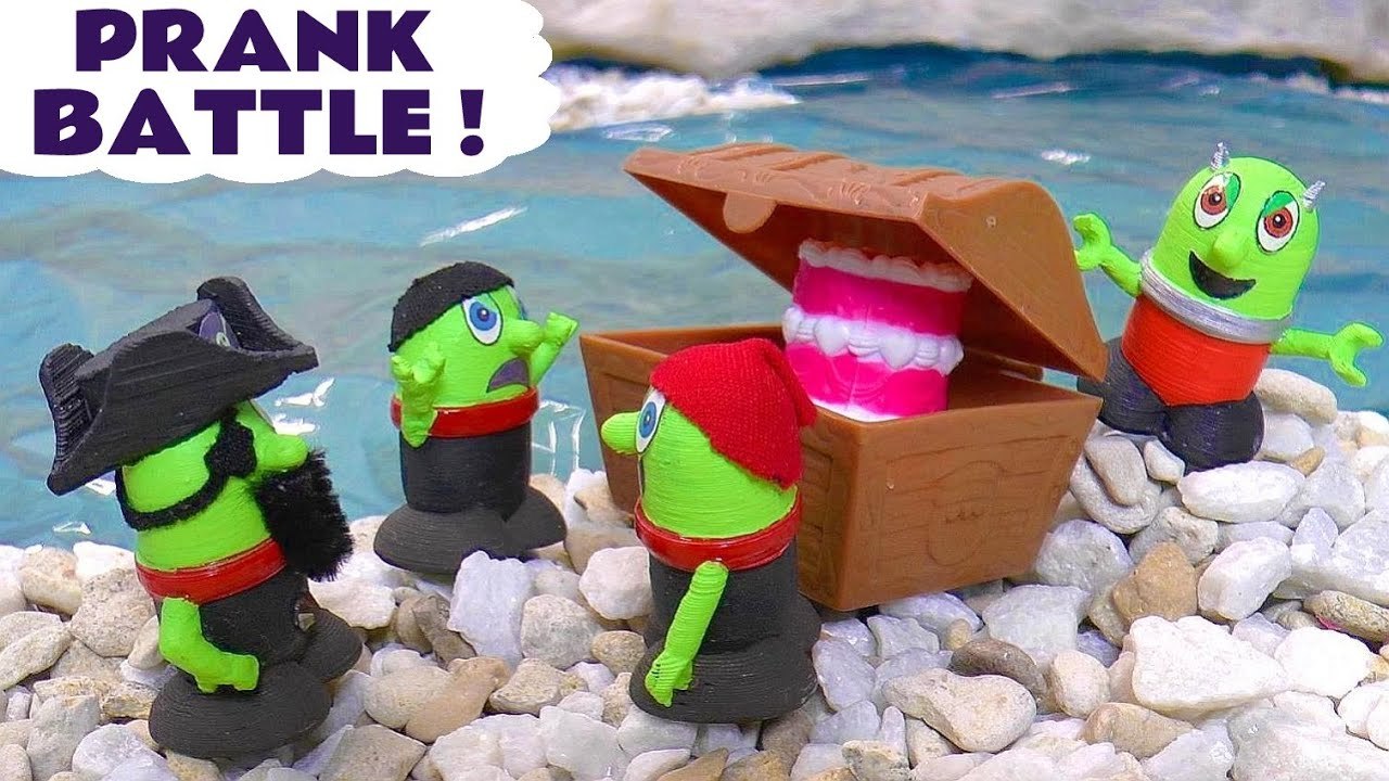 Prank Battle with the Funlings Captain Funling and the Pirate Funlings Toys versus Rascal Funling with Thomas and Friends in this Family Friendly Full Episode English Video for Kids by Toy Trains 4U