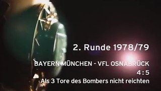 Bayern München - VfL Osnabrück - 4 zu 5 - 2. Hauptrunde DFB-Pokal 1978-1979 - 23.09.1978. Video