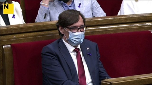 La portaveu del PSC-Units, Alícia Romero, creu que l'acord improvisat i agònic entre ERC i comuns per tramitar els pressupostos envia la majoria de la investidura a la paperera de la història