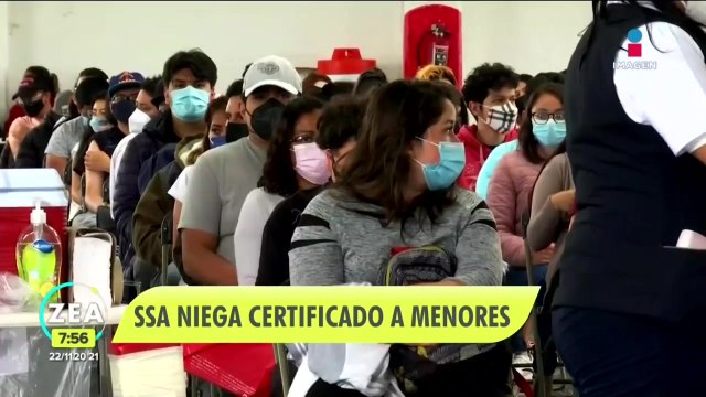 Secretaría de Salud niega certificado de vacunación a menores