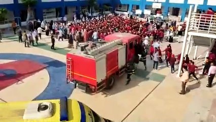 تنفيذ خطة إخلاء بمدرسة فى دقيقتين.. ومحافظ كفر الشيخ يوجه بتعميمها