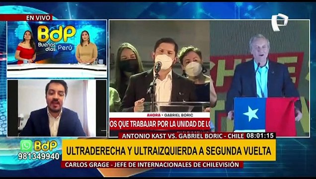 Carlos Grage sobre elecciones en Chile: “Encuestas anticipaban la presencia de extremos en segunda vuelta”