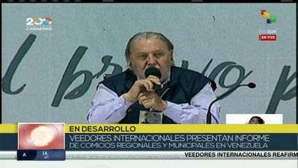 “El sistema electoral venezolano es uno de los más transparentes del mundo”