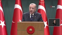Son dakika haber... Cumhurbaşkanı Erdoğan, kabine toplantısı sonrasında açıklamalarda bulundu