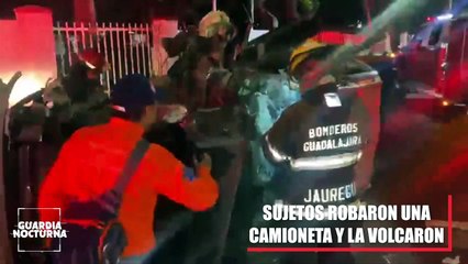 Dos ladrones protagonizaron un percance vial en la colonia Vistas del Nilo de Guadalajara