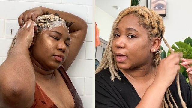 My Loc Re-twisting Wash Day Routine For Color Treated Hair