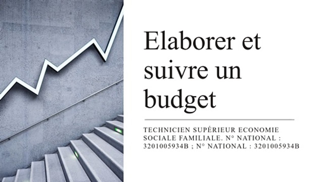 Elaborer un budget