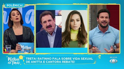 O apresentador fez críticas ao comportamento da cantora: "Tem que ser um pouquinho de exemplo também".