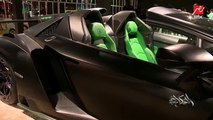 (كأنها سيارة باتمان).. نجمة مزاد معرض الرياض للسيارات.. لامبورجيني فينينو وتم تصنيع ٩ نسخ فقط في العالم