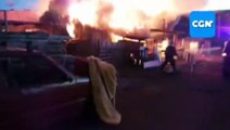 Diversas casas são atingidas por grande incêndio no Bairro Esmeralda