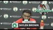 Jaylen Brown on his return: "I wasn’t super happy with how my body felt" | Celtics vs Rockets