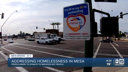 Mesa works to reduce panhandling, encourage donating to services instead