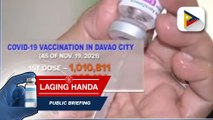 Vaccination rate sa Davao City, nasa 76.1% na ang pinakamataas sa Region 11