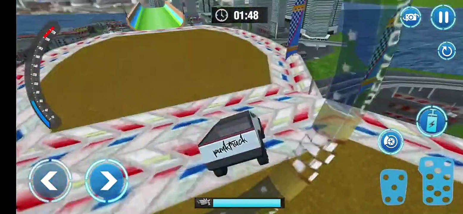 Cyber truck Ramp Car Extreme Stunts GT Racing Free _ Android Gameplay