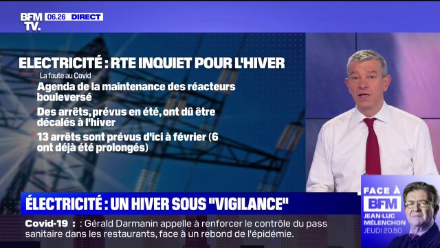 Le gestionnaire du réseau de transport de l'électricité est inquiet sur l'approvisionnement en électricité pour la période de janvier à février