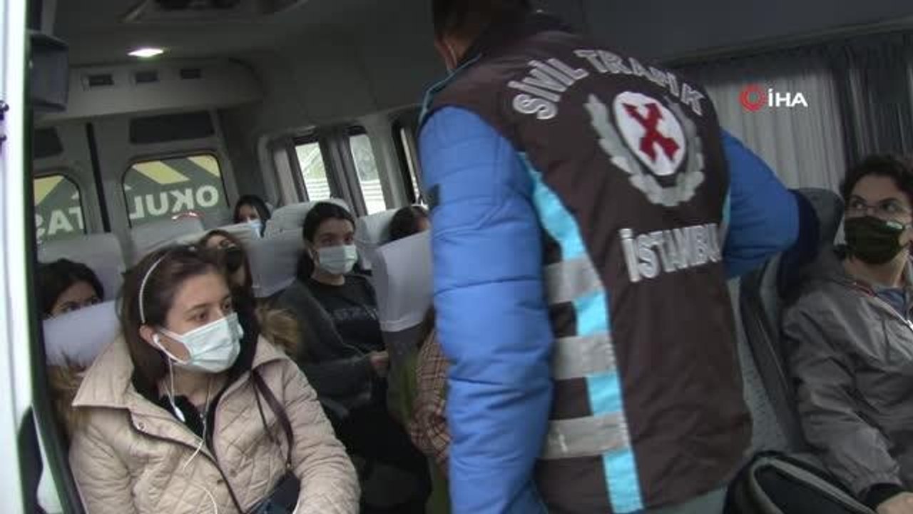 Üsküdar'da araç muayenesi yaptırmayan servis sürücüsüne ceza