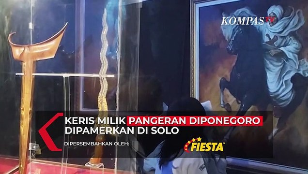 Keris Pangeran Diponegoro yang Sempat Hilang Kini Dipamerkan di Solo