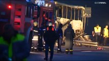 فيديو: مقتل 45 شخصا على الأقل في حادث حافلة في بلغاريا