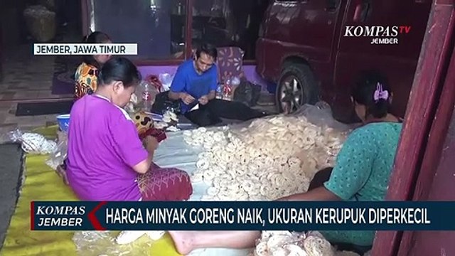 Minyak Goreng Mahal, Ukuran Kerupuk Diperkecil