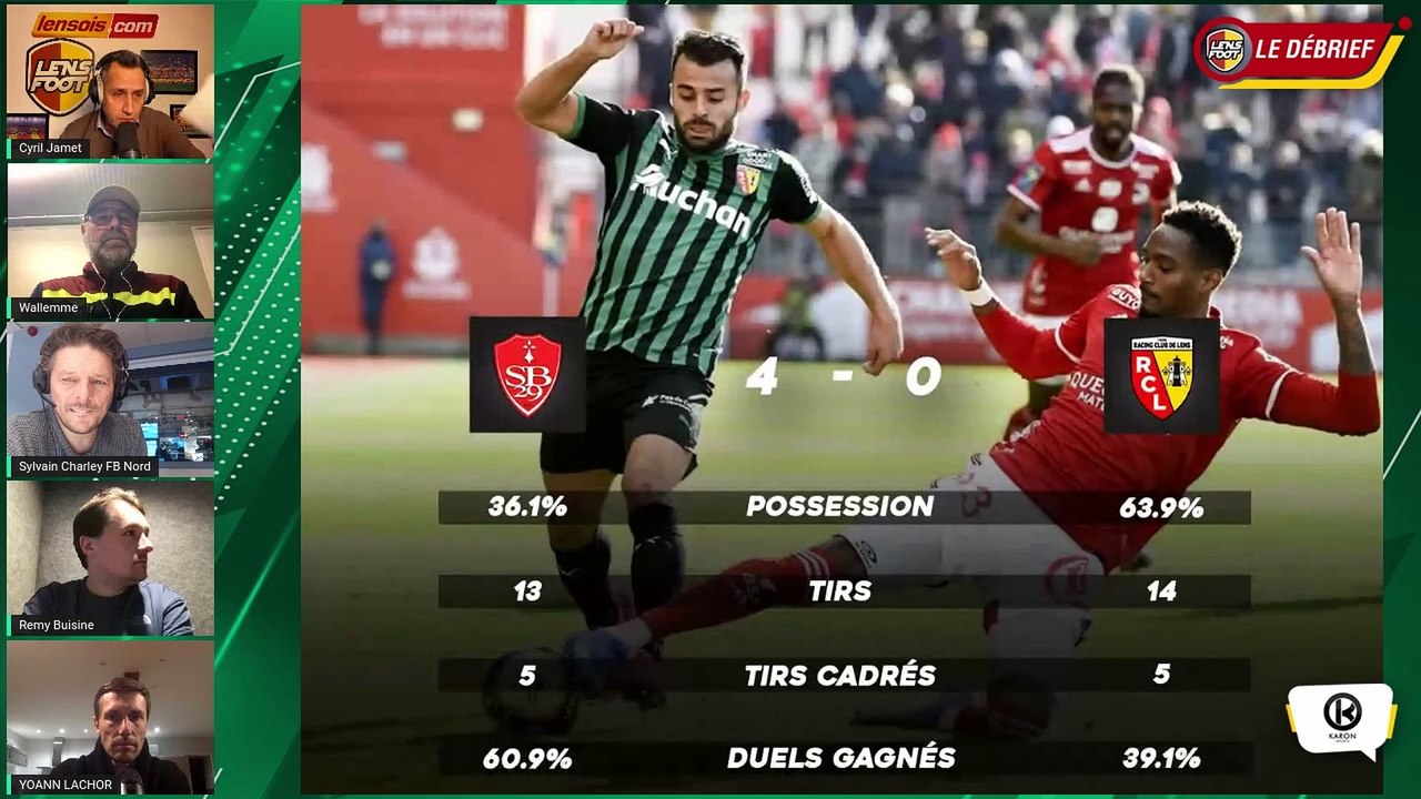 LENS FOOT LE DEBRIEF BREST - RC LENS