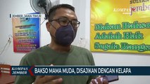 Bakso Mama Muda, Disajikan dalam Kelapa Muda Segar, Menarik Minat Pembeli