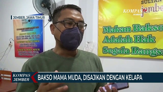 Bakso Mama Muda, Disajikan dalam Kelapa Muda Segar, Menarik Minat Pembeli