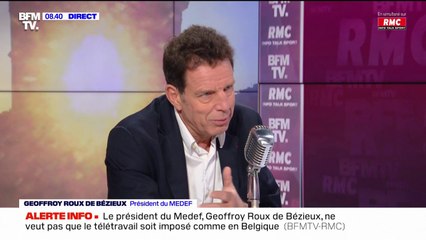 Guadeloupe: Geoffroy Roux de Bézieux pense "qu'il faut adapter les obligations sanitaires à l'état d'esprit de la population locale"