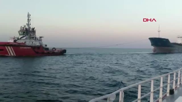 İSTANBUL BOĞAZI'NDA ARIZALANAN GEMİ AHIRKAPI'YA DEMİRLETİLDİ